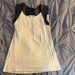Body Central Black and Cream Camisole